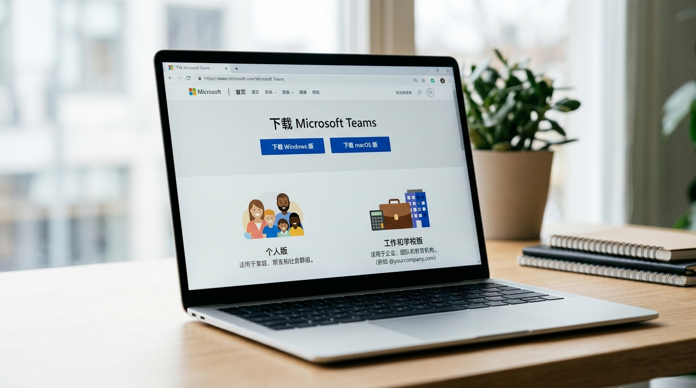 Teams下载官网桌面版安装步骤界面