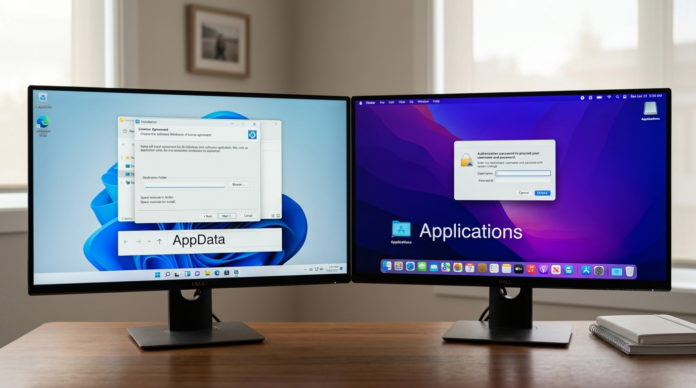 Teams电脑版在Windows和Mac上的下载安装流程对比