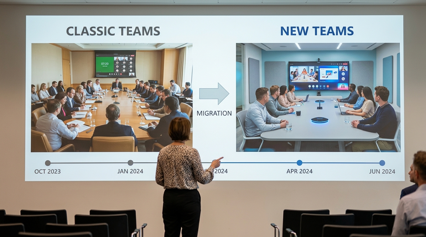 新版Teams和经典版Teams下载对比及强制迁移时间线