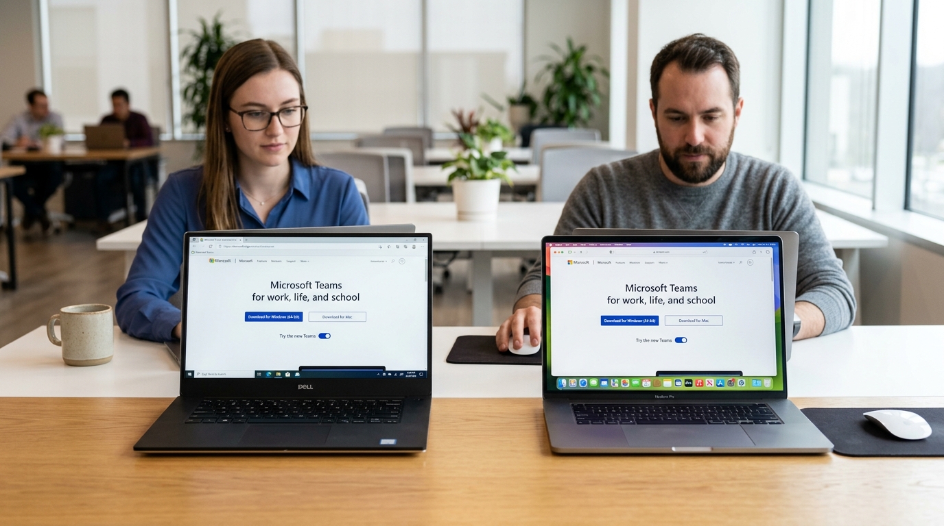 Windows和Mac桌面版Teams下载安装官方入口与系统要求