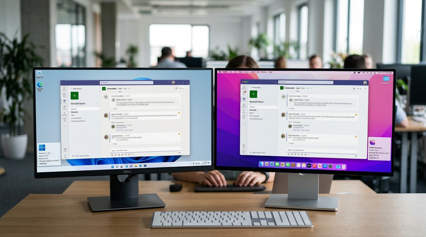 Teams电脑版在Windows和Mac系统的配置与空间占用要求