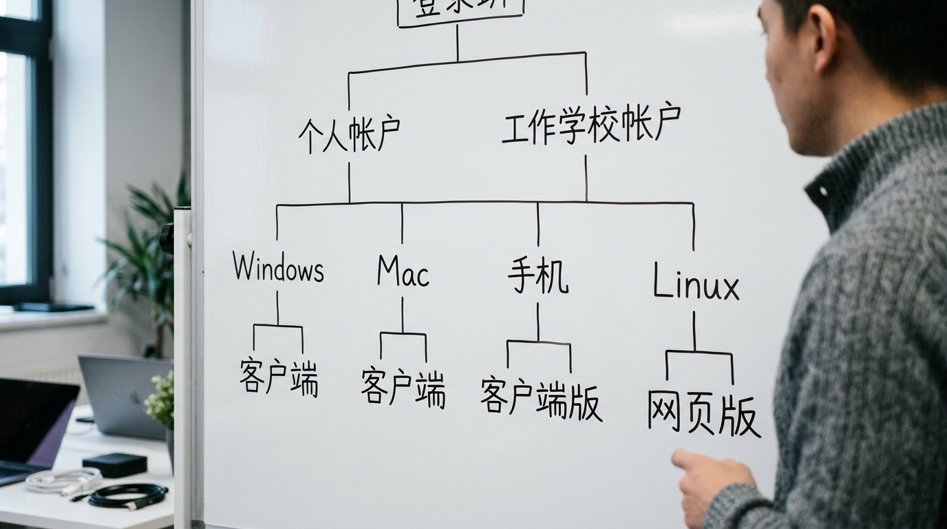Teams下载版本选择决策树