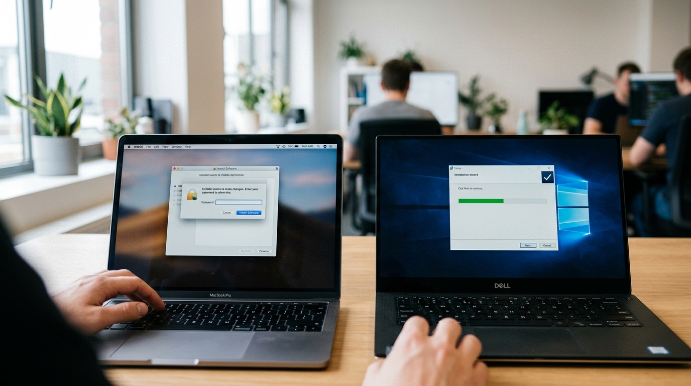 Teams电脑版在Windows与macOS系统的安装流程对比