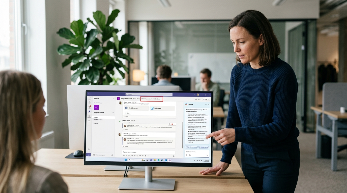 Teams 集成 Microsoft 365 第三方应用和 Copilot AI