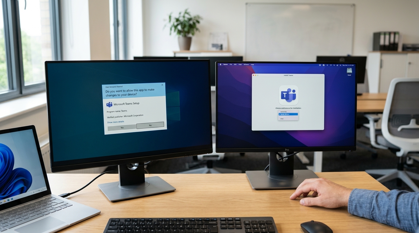 Teams电脑版在Windows和macOS安装前的配置与权限注意事项
