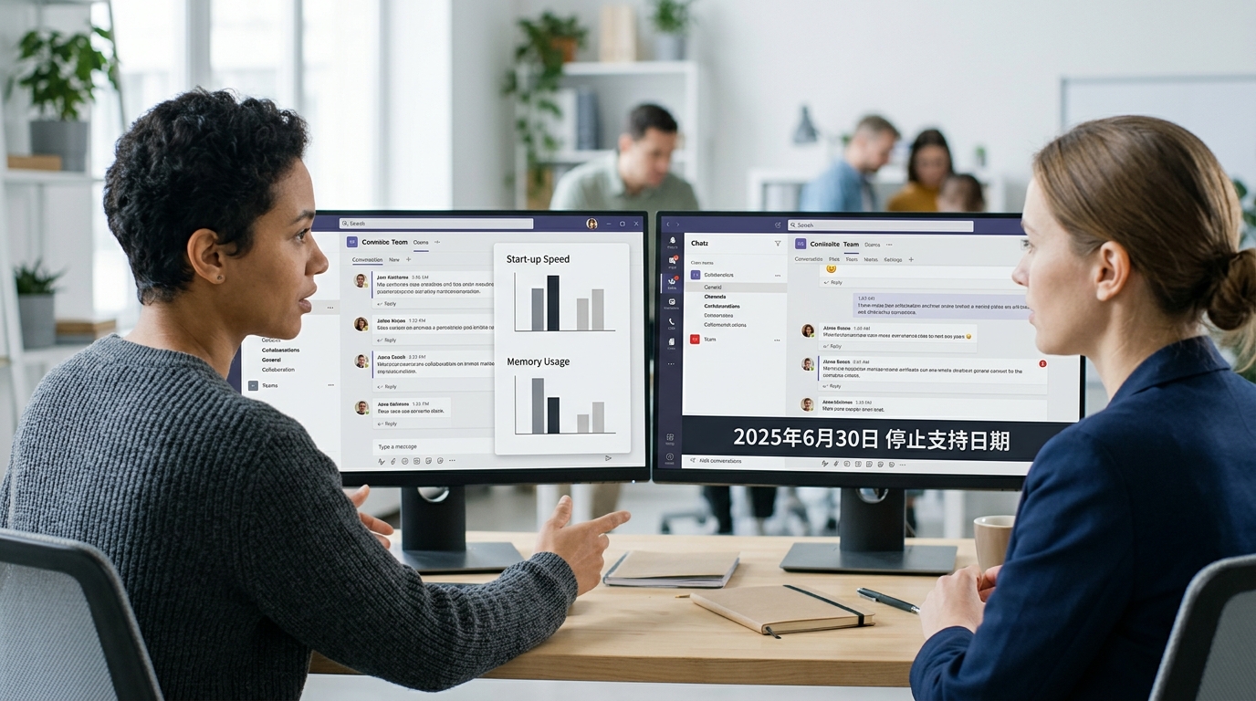 新版Teams和经典版Teams下载区别对比